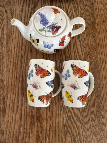 Photo of free Butterfly teapot and large mugs (Highcliffe BH23) #1