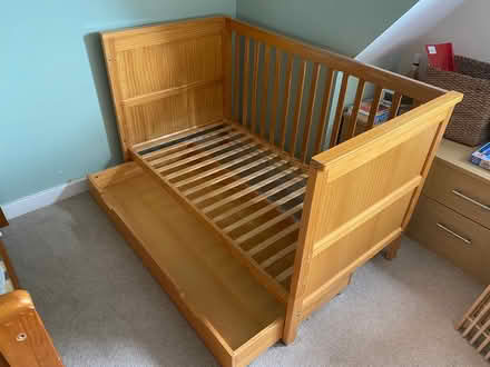 Photo of free Wooden cot and under drawer (Stroud GL5) #3