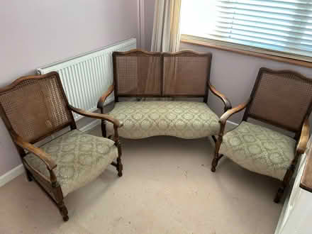 Photo of free Small rattan three piece suite (Highcliffe BH23) #2