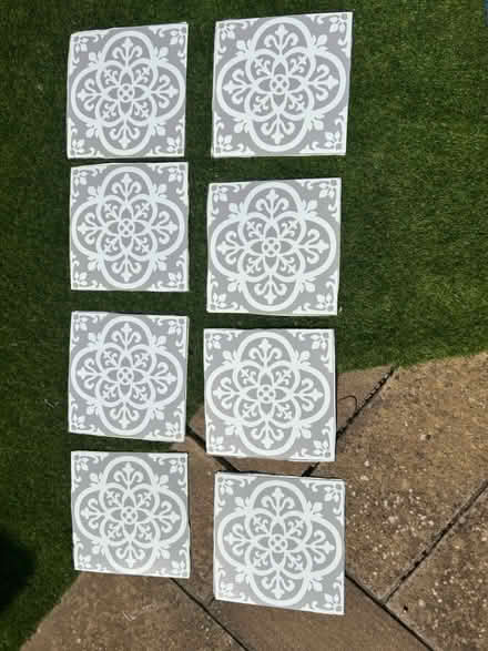Photo of free 8x self adhesive vinyl floor tiles (MK41- Brickhill) #1
