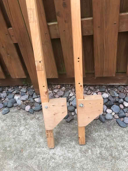 Photo of free adjustable home-made wooden stilts (Prince Rd & Huron Line area) #2