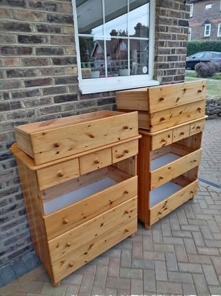Photo of free Matching pine chests of drawers (Redhill RH1) #1