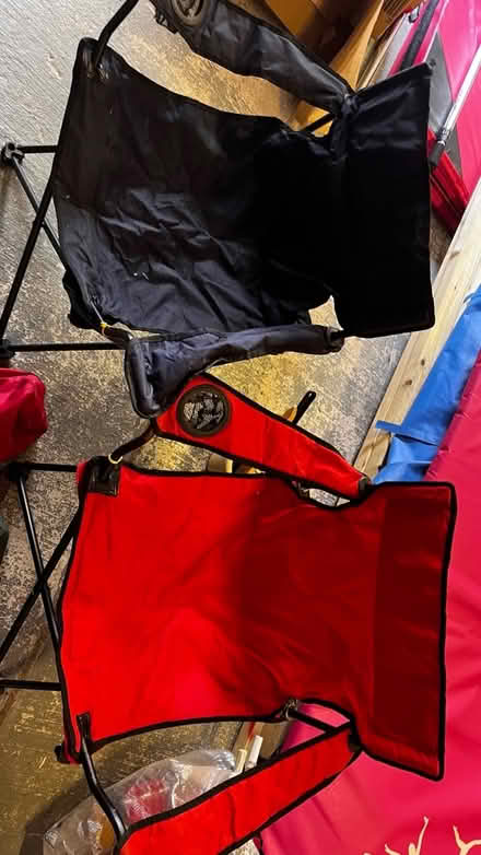 Photo of free 2 Old camping chairs with bags (ME10) #1