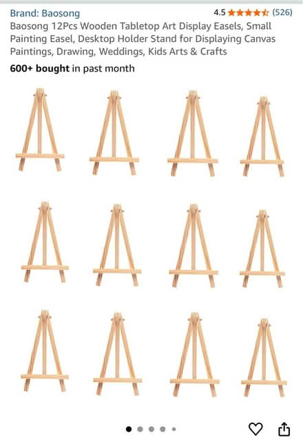 Photo of free 10 x Mini wooden easels (Muswell Hill N10) #3