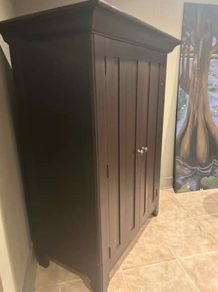 Photo of free Wood Storage Cabinet (Sandy Springs-Riverside Dr) #1