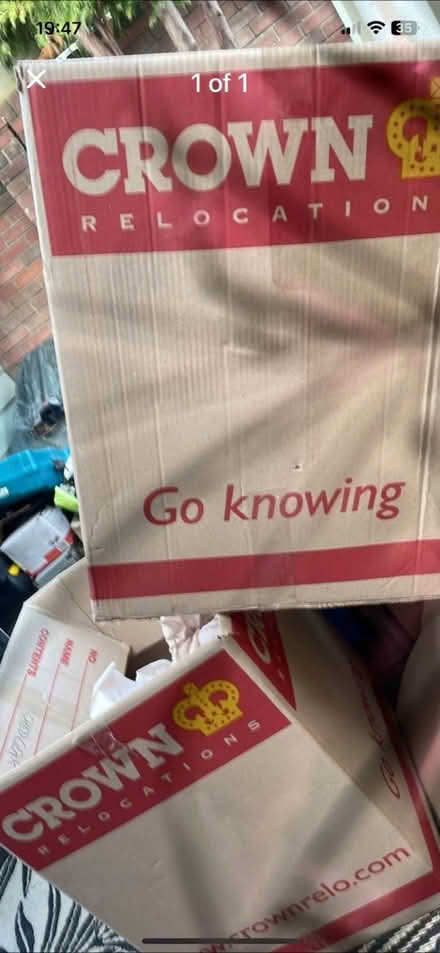 Photo of free 2 large moving boxes (Bicknacre CM3) #1