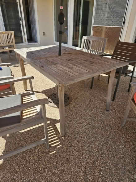 Photo of free Teak outdoor table (Rancho Palos Verdes) #1