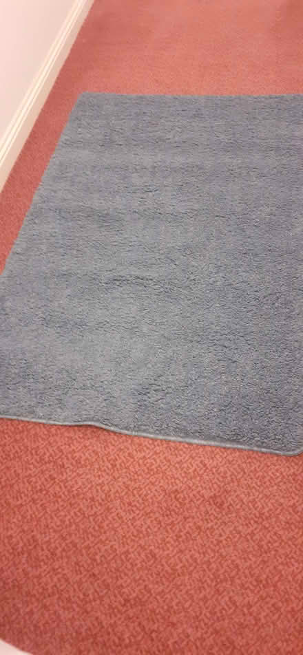 Photo of free Blue Grey "shaggy" style rug (Prince of Wales Steps TQ1) #1