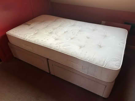 Photo of free Single bed divan and mattress (Blackboys TN22) #1