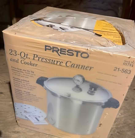 Photo of free 23 qt pressure canner - unopened (Newton) #1