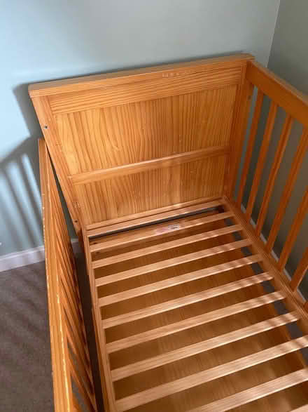 Photo of free Wooden cot and under drawer (Stroud GL5) #1