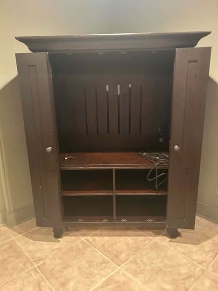Photo of free Wood Storage Cabinet (Sandy Springs-Riverside Dr) #3
