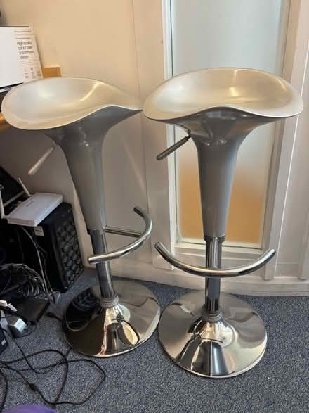 Photo of free Bar stools grey/silver (Sevenoaks TN13) #1