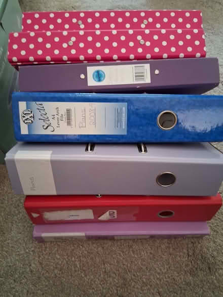 Photo of free Used Folders, lever arch and normal (Foxholes SG13) #1