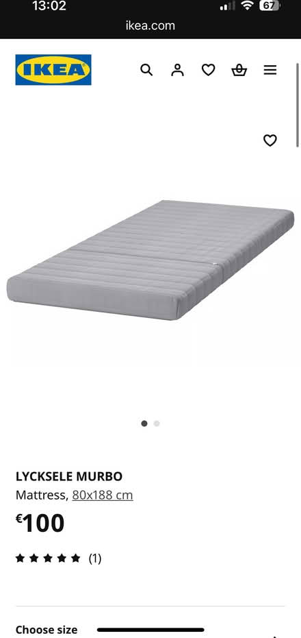 Photo of free Lycksele double mattress - Ikea (Donnybrook) #4