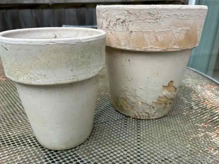Photo of free 2 plant pots - 16 and 22cm diameter (Barkham RG41) #1