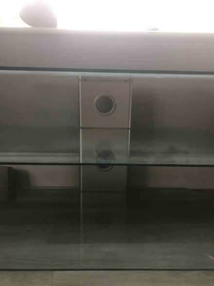 Photo of free Glass / chrome tv stand (Haydock WA11) #4