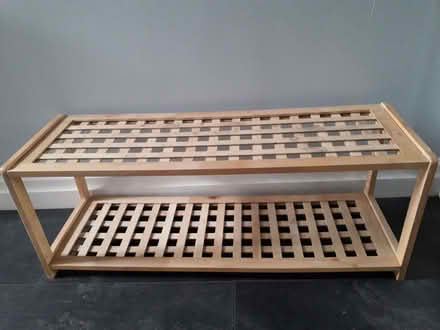 Photo of free Wooden shoe rack (Dill Hall BB5) #1
