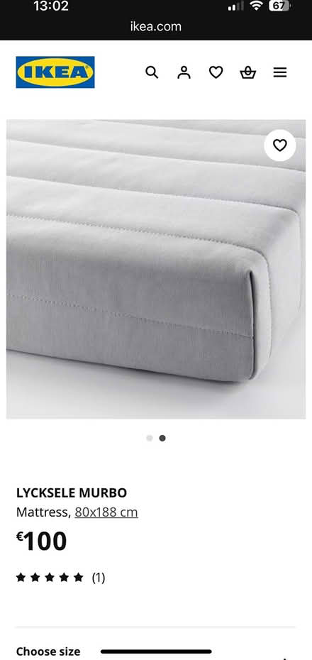 Photo of free Lycksele double mattress - Ikea (Donnybrook) #2