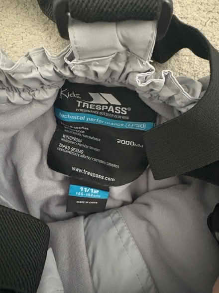 Photo of free Age 11/12 ski trousers (Cottonmill, St Albans, AL1) #2
