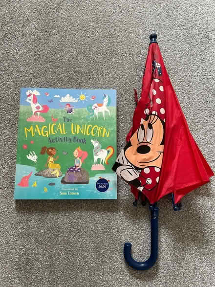 Photo of free Girl’s activity book and umbrella (RG4) #1