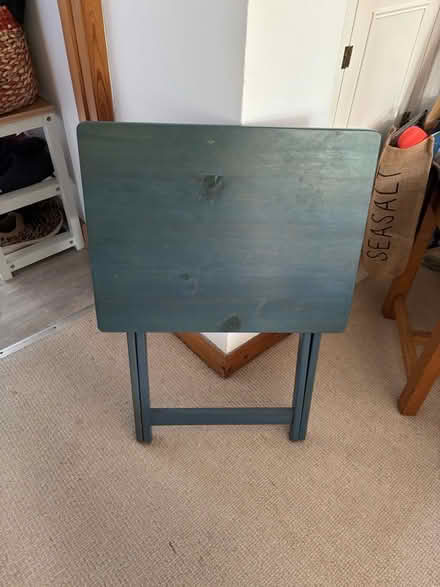 Photo of free Blue folding IKEA table (Hayle TR27) #1