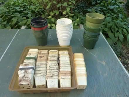 Photo of free old flower/seedling pots (North Plainfield) #1