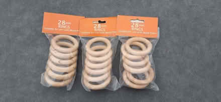 Photo of free Wooden curtain rings 28mm (Didcot OX11) #1