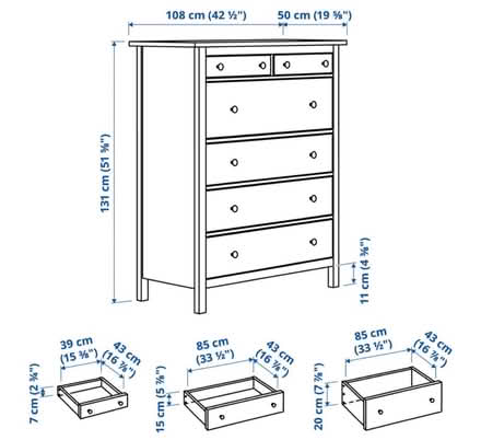 Photo of free IKEA chest of drawers (AL1) #4