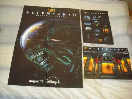 Photo of free 2 Posters for Alien Earth and stickers unused as seen in pic (Grange Court E10) #1