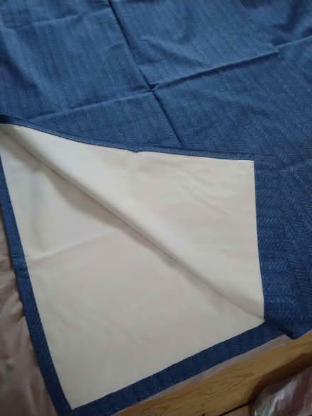 Photo of free Pair of blue curtains (Greystones S11) #1
