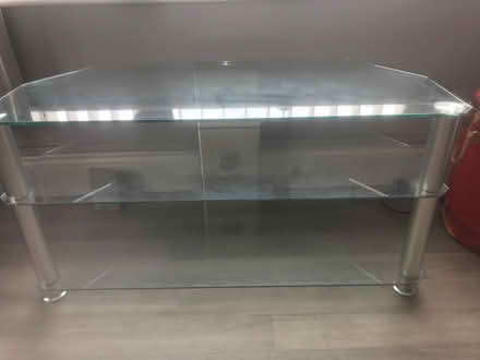 Photo of free Glass / chrome tv stand (Haydock WA11) #2