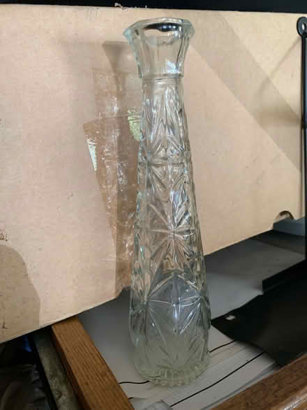 Photo of free Small Pressed Glass Vase (South Brampton) #1