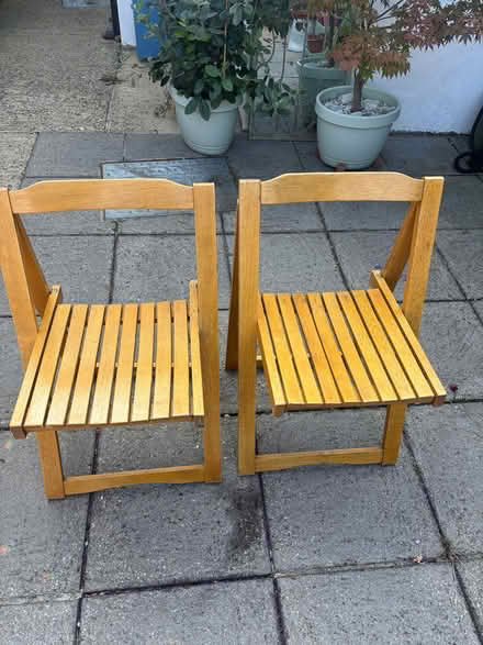 Photo of free 2 x wooden chairs (Hartnup St & Tonbridge Rd ME16) #1