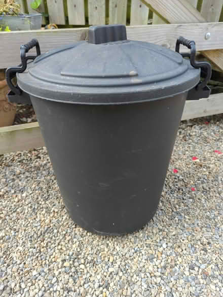 Photo of free Black plastic bin with lid (Horsforth LS18) #1