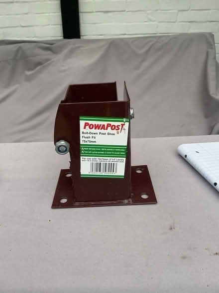 Photo of free Powapost bolt down post shoe (AL1) #1