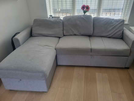 Photo of free L-shaped sofa bed (W3) #2