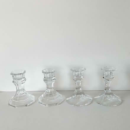 Photo of free Small Glass Candle Sticks (White Plains) #1