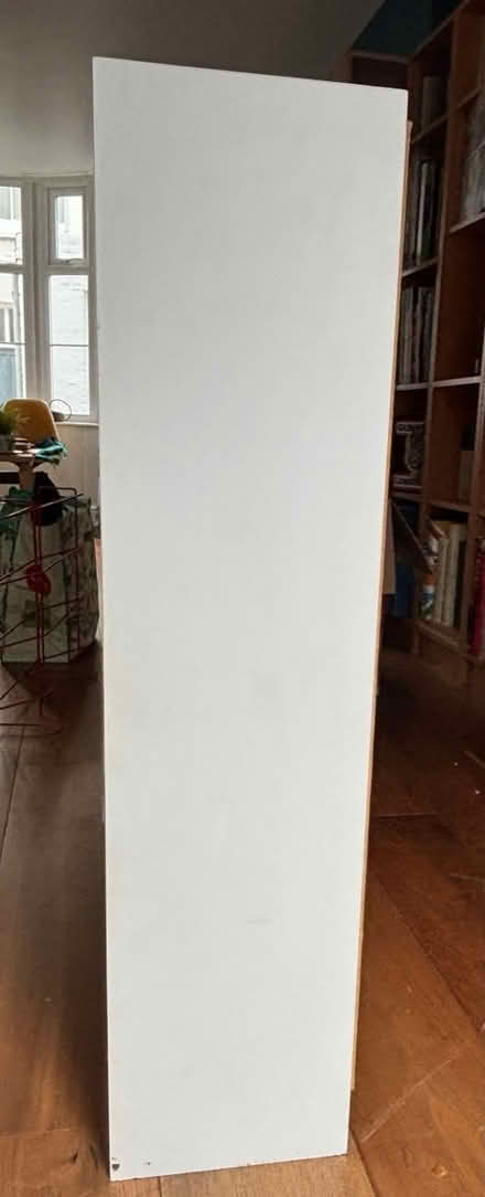 Photo of free Bookcase- 3 fixed shelves, white (BN2 1RD) #2