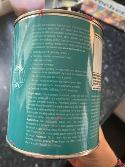 Photo of free Bright pink furniture paint (Branksome, BH12) #3