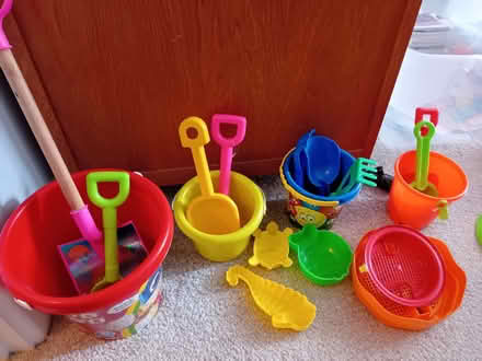 Photo of free Various buckets, spades etc (Corsham SN13) #1