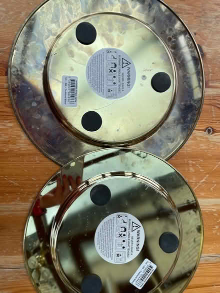 Photo of free 2 large candle holders (Furzton MK4) #2