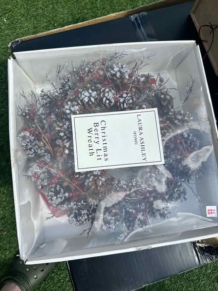 Photo of free LAURA ASHLEY Berry Lit Wreath (Feltham TW14) #2