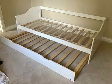 Photo of free IKEA white single bed with truckle bed (Church Icomb GL54) #1