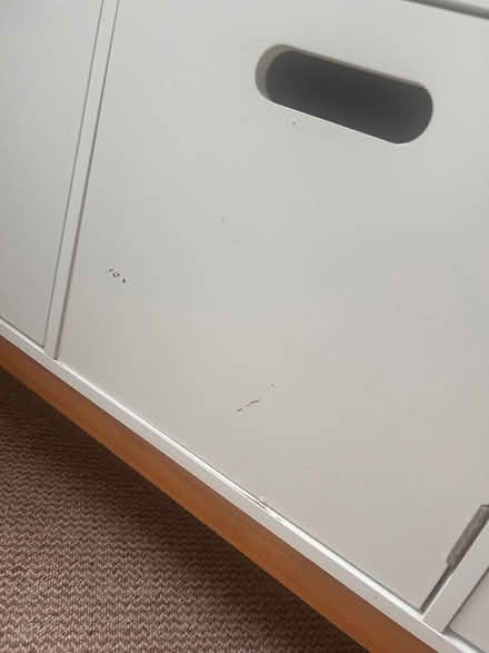 Photo of free White 6 compartment cabinet (WA4 1DL) #3