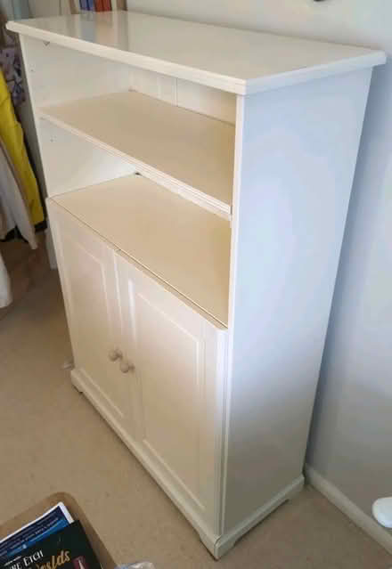 Photo of free IKEA Liatorp White/Cream Cabinet W:95cm,H:136cm,D:36cm (Salt (Saltney CH4) #1