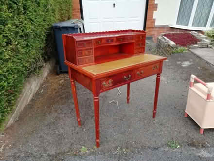 Photo of free Wooden writing desk (Cofton Hackett B45) #3