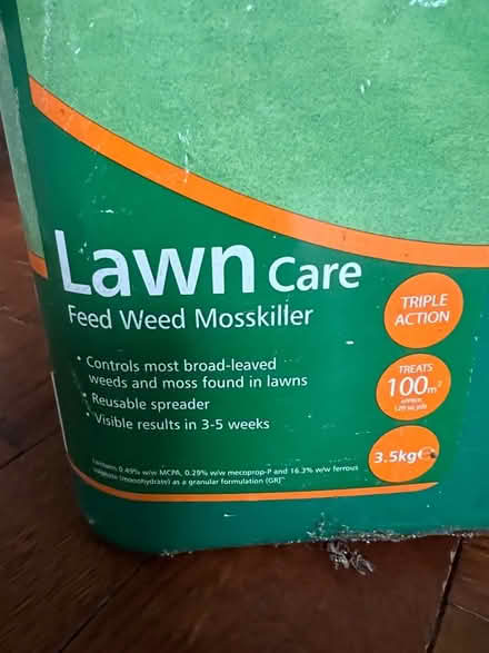 Photo of free Lawn feed weed mosskiller (Latchford WA4) #2