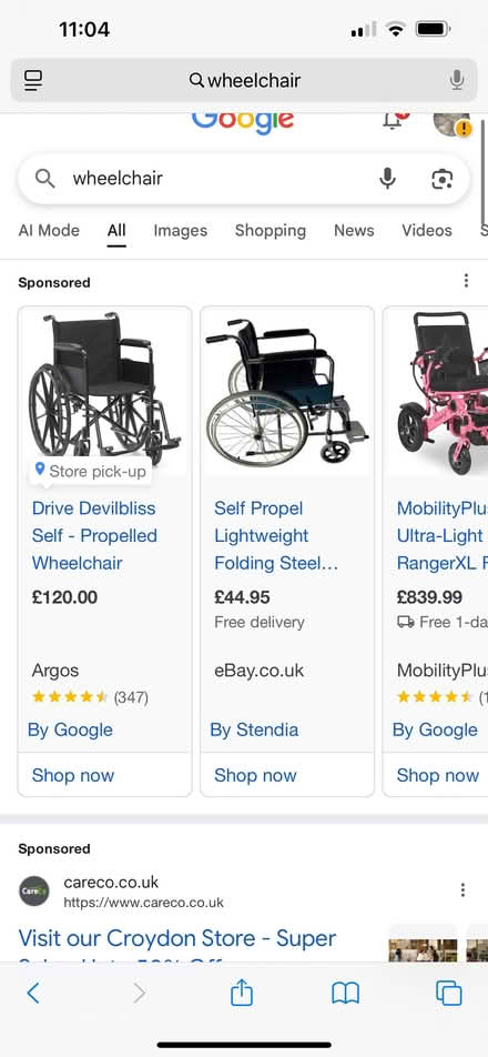 Photo of Wheelchair (Burgess Park SE5) #1