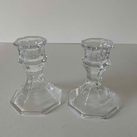 Photo of free Small Glass Candle Sticks (White Plains) #2